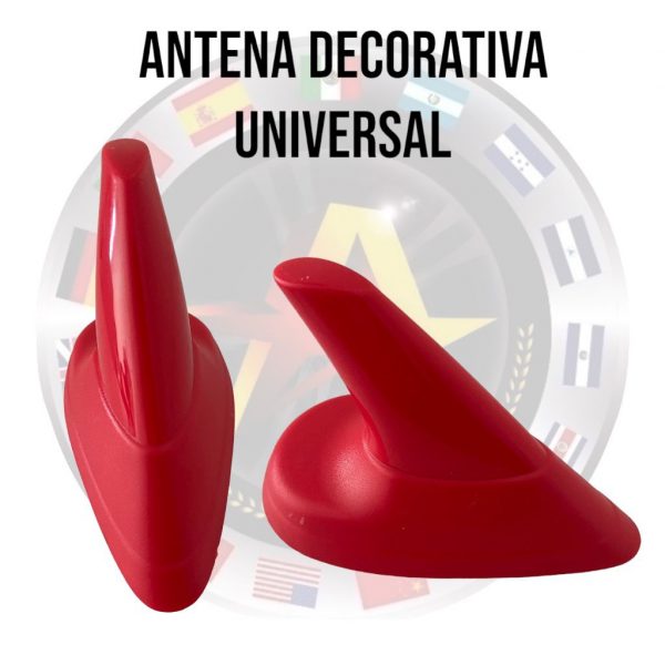 Antena Decorativa Universal Facil Instalacion Roja - Image 2