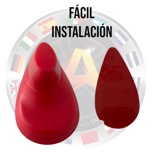 Antena Decorativa Universal Facil Instalacion Roja - Image 3