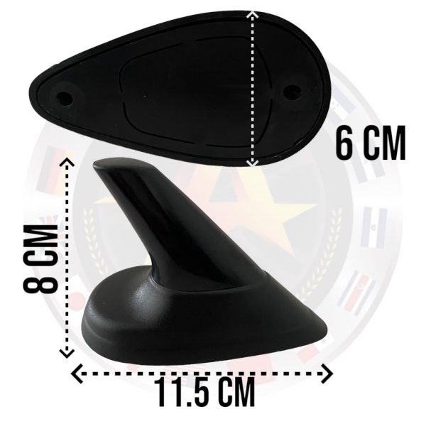Antena Decorativa Universal Facil Instalacion Negra - Image 3