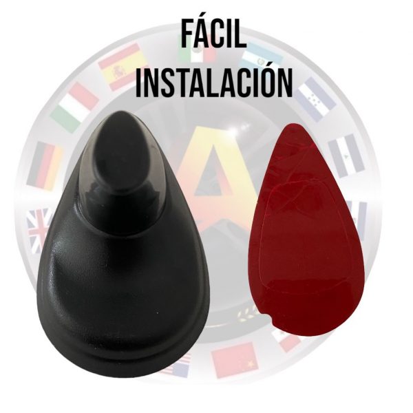 Antena Decorativa Universal Facil Instalacion Negra - Image 4