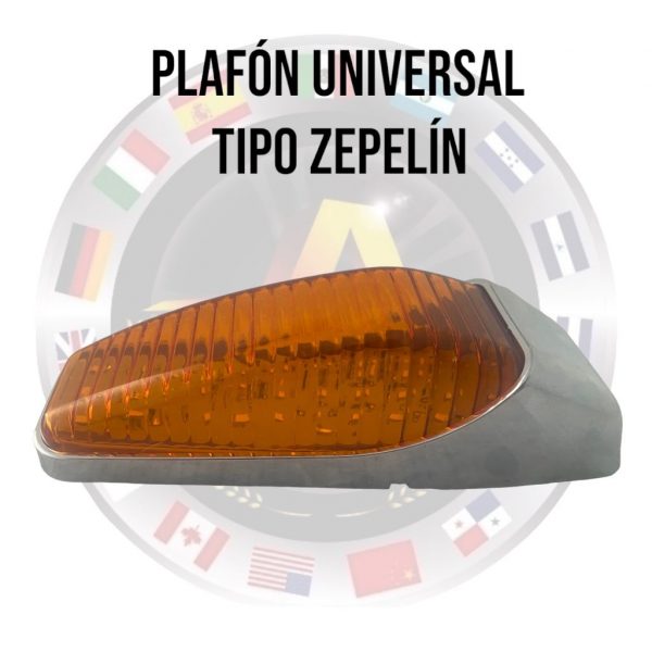 Plafón Zepelín Cromado De Leds Luz Ámbar - Image 2
