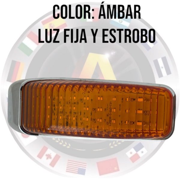 Plafón Zepelín Cromado De Leds Luz Ámbar - Image 4