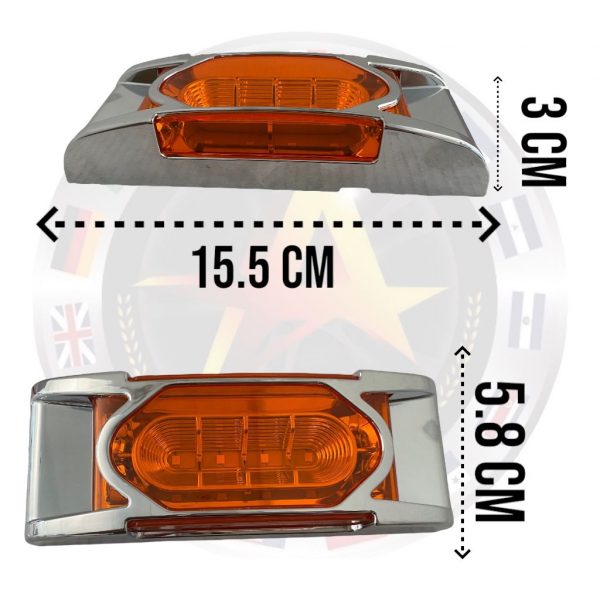 Plafón De 16 Leds Con Bisel 12 V Ambar - Image 4