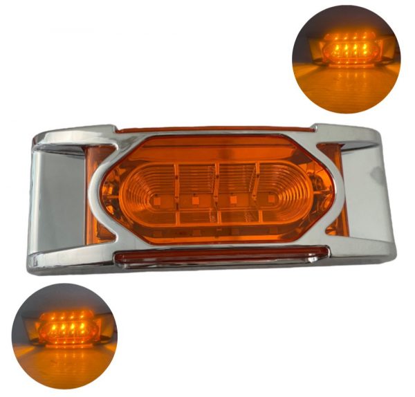 Plafón De 16 Leds Con Bisel 12 V Ambar