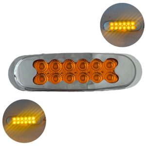 Plafón De 12 Hyper-leds Con Bisel 12 V Ambar