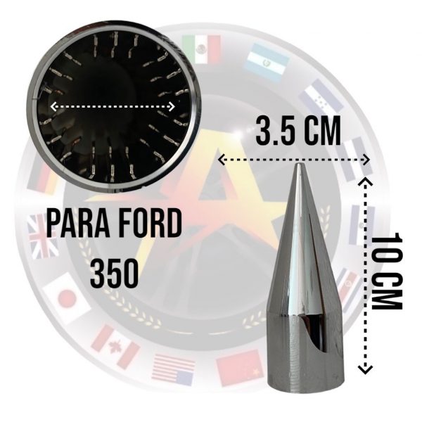 Capuchón Para Ford Super Duty 350 Cromado 10 Piezas - Image 3