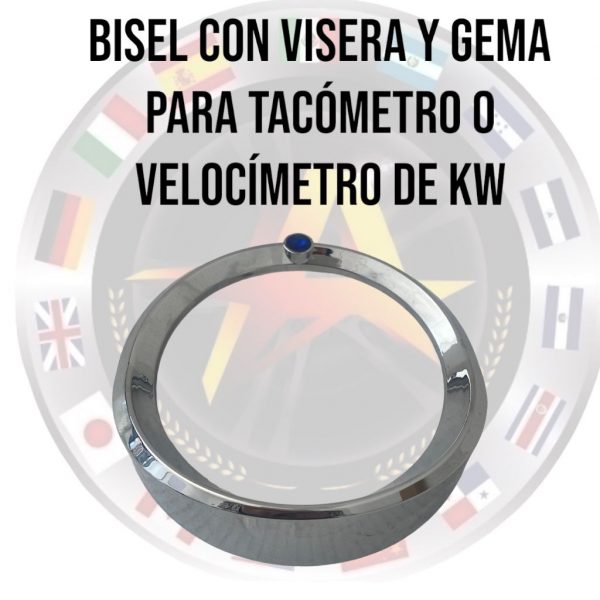 Bisel Con Visera Y Gema Para Velocimetro O Tacometro De Kw - Image 2