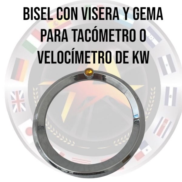 Bisel Con Visera Y Gema Para Velocimetro O Tacometro De Kw - Image 2