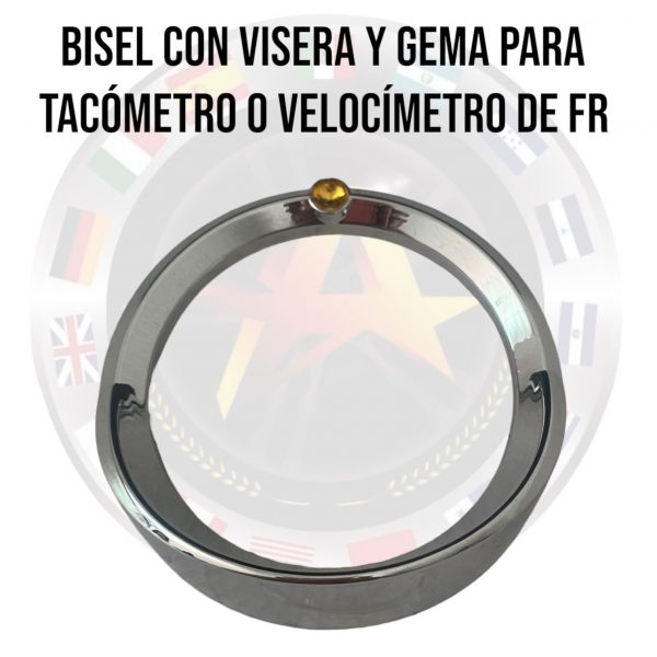Bisel Con Visera Y Gema Para Velocimetro O Tacometro Fr O Pb - Image 2