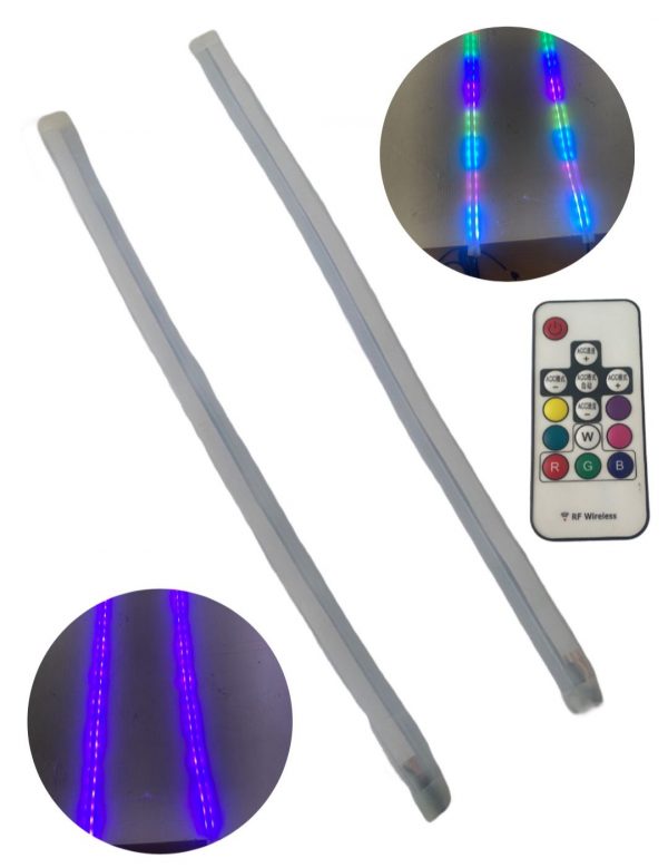 Tiras Luz Led Rgb Dirrecional Para Faros 45cm Par