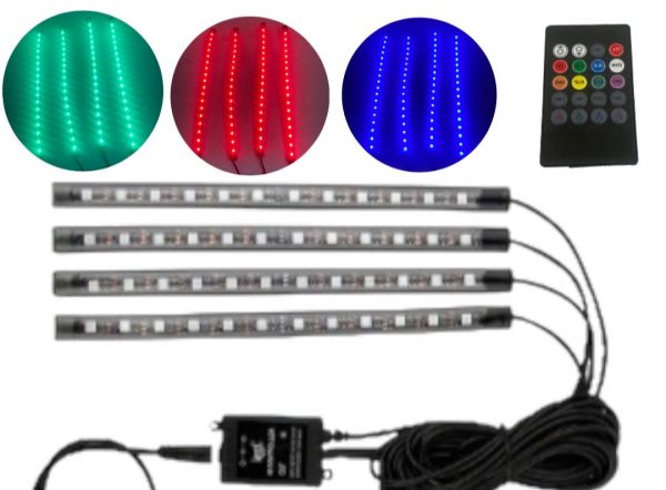 Tiras Led Rgb Para Interior Con Control Y Sensor De Musica