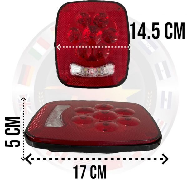 Plafón Calavera 9 Leds Tipo Jeeep 12/24v - Image 4