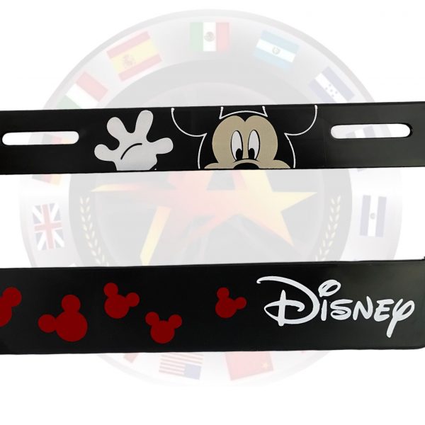 Porta Placa Con Diseño De Disney Para Cubrir Identidad 2pzas - Image 2
