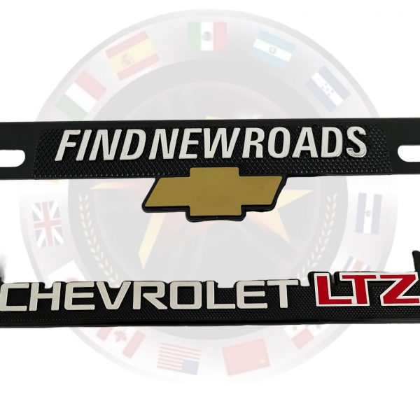 Porta Placa Chevrolet Ltz De Fibra De Carbono 2pzas - Image 2