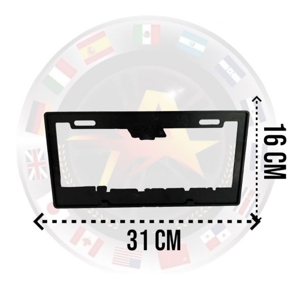 Porta Placa Chevrolet Ltz De Fibra De Carbono 2pzas - Image 3