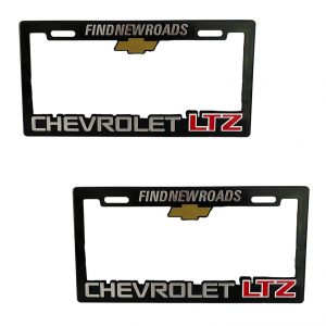 Porta Placa Chevrolet Ltz De Fibra De Carbono 2pzas