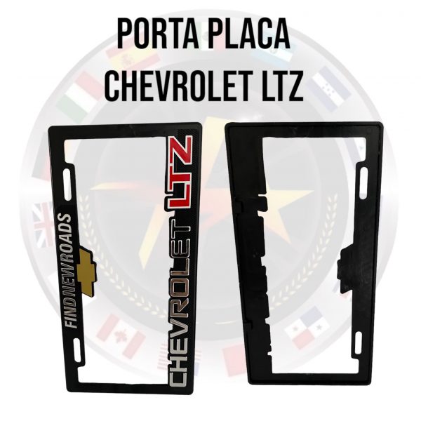 Porta Placa Chevrolet Ltz De Fibra De Carbono 2pzas - Image 4