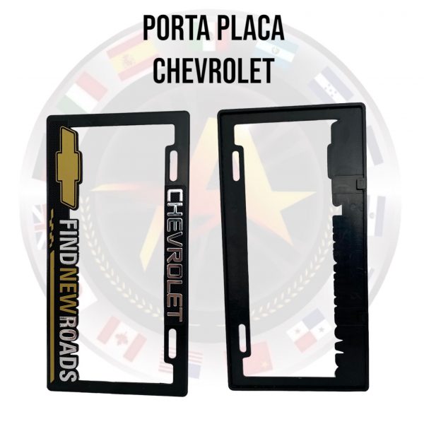 Porta Placa Chevrolet De Fibra De Carbono 2pzas - Image 2