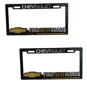 Porta Placa Chevrolet De Fibra De Carbono 2pzas