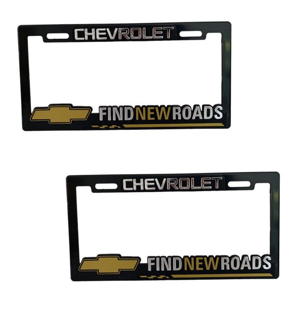 Porta Placa Chevrolet De Fibra De Carbono 2pzas