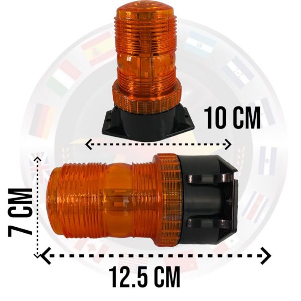 Torreta De 30 Leds De Alta Potencia 12/24v Ambar - Image 4