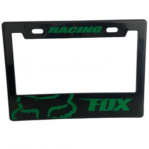 Porta Placa Para Moto Con Diseño Racing Fox Verde