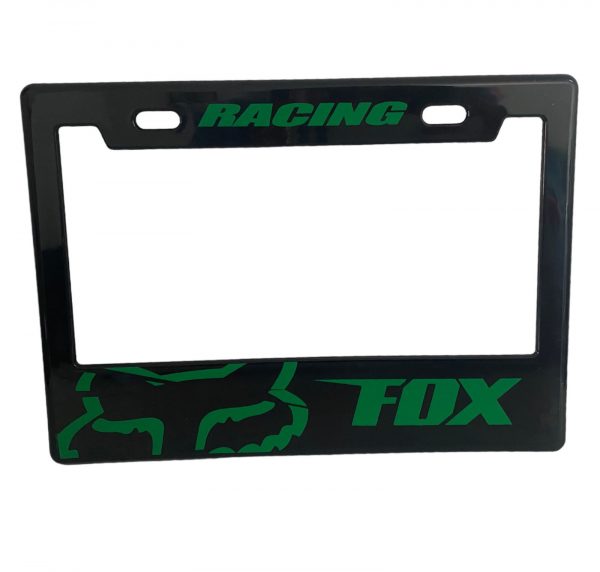 Porta Placa Para Moto Con Diseño Racing Fox Verde
