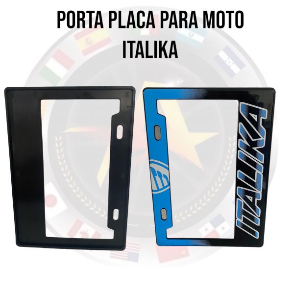 Porta Placa Para Moto Con Diseño Italika - Image 3