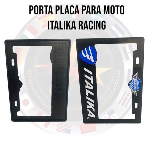 Porta Placa Para Moto Con Diseño Italika Racing - Image 2