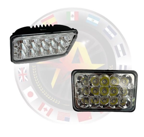 Faro Principal Rectangular De 15 Leds 5 Pulgadas - Image 5