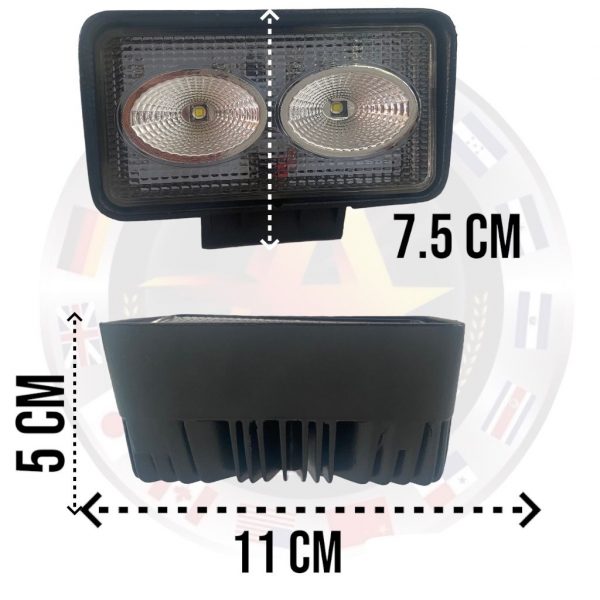 Faro De Dos Potentes Leds Diamantados 20w - Image 5