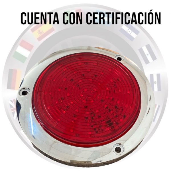 Plafón De 48 Leds Para Camión 12/24v Con Base Cromada - Image 3