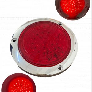 Plafón De 48 Leds Para Camión 12/24v Con Base Cromada
