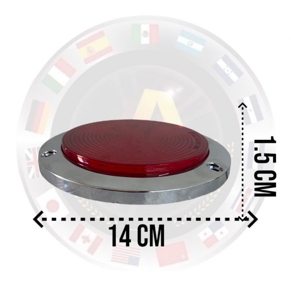 Plafón De 48 Leds Para Camión 12/24v Con Base Cromada - Image 4