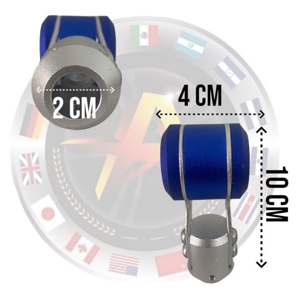 Perilla Para Palanca De Velocidades Universal Azul Metalico - Image 4