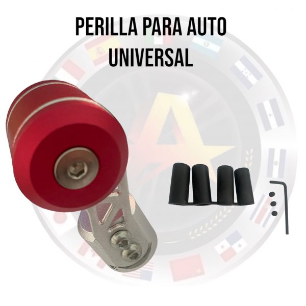 Perilla Para Palanca De Velocidades Universal Rojo Metalico - Image 2