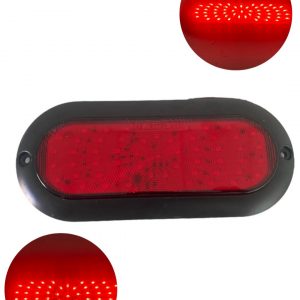 Plafón Ovalado De 54 Leds Para Camión 12/24v Con Base Negra