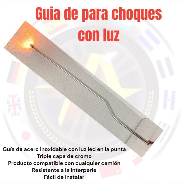 Guia De Parachoques Acero Inoxidable Con Luz - Image 4