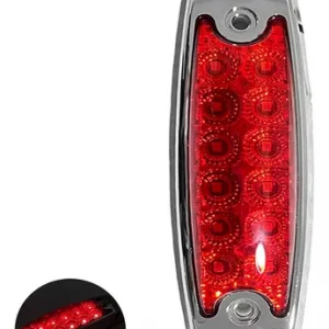 Plafon De 12 Leds Tipo Perter Rojo Fijo Y Estrobo 12/24 V