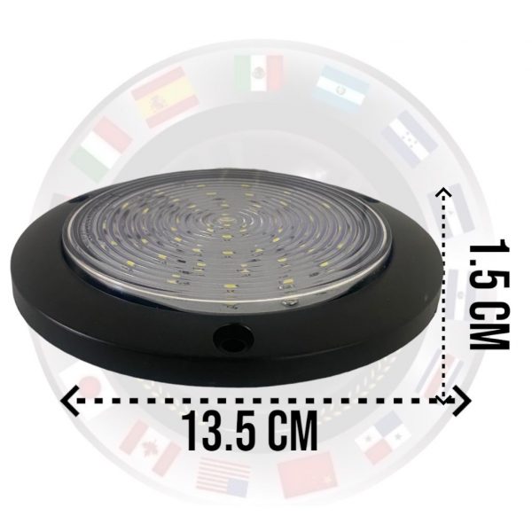 Plafón De 48 Leds Para Camión 12/24v Con Base Negra - Image 5