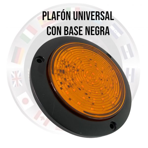 Plafón De 48 Leds Para Camión 12/24v Con Base Negra - Image 5