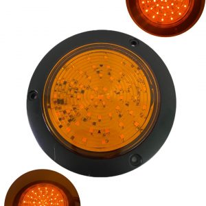 Plafón De 48 Leds Para Camión 12/24v Con Base Negra