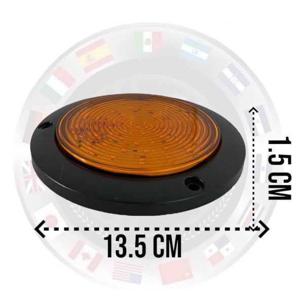 Plafón De 48 Leds Para Camión 12/24v Con Base Negra - Image 2