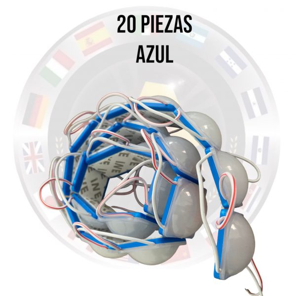 Plafon Tipo Modulos De Led Cob Burbuja 4036 20 Piezas Azul - Image 3