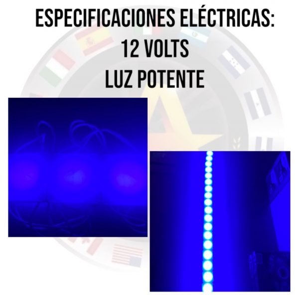 Plafon Tipo Modulos De Led Cob Burbuja 4036 20 Piezas Azul - Image 4