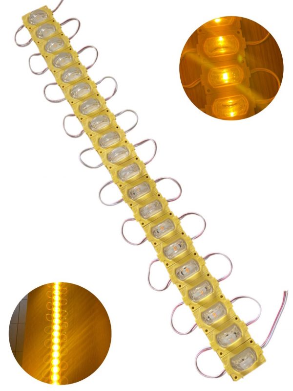 Plafon Tipo Modulo Con Lupa 3 Led 4622 Amarillo 20 Pzas
