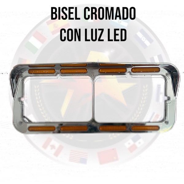 Bisel Cromado Con Luz Secuencial Para Kenworth - Image 3