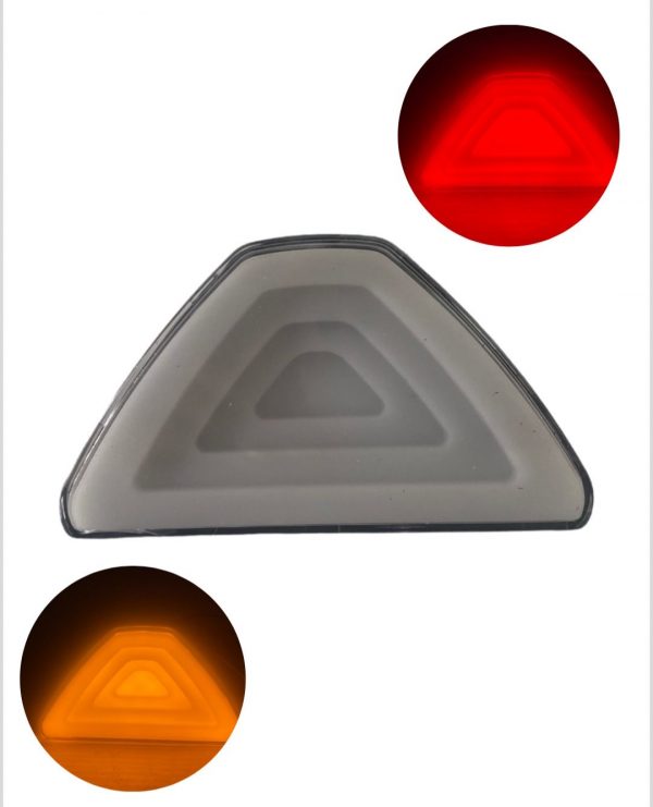Stop Universal De Luz Gel 12v Ambar/rojo