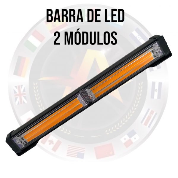 Barra Led De 2 Módulos 12-24v Ambar - Image 4