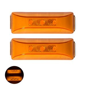 Plafon De Gel Con Estrobo 12-24v Ambar Precio Par